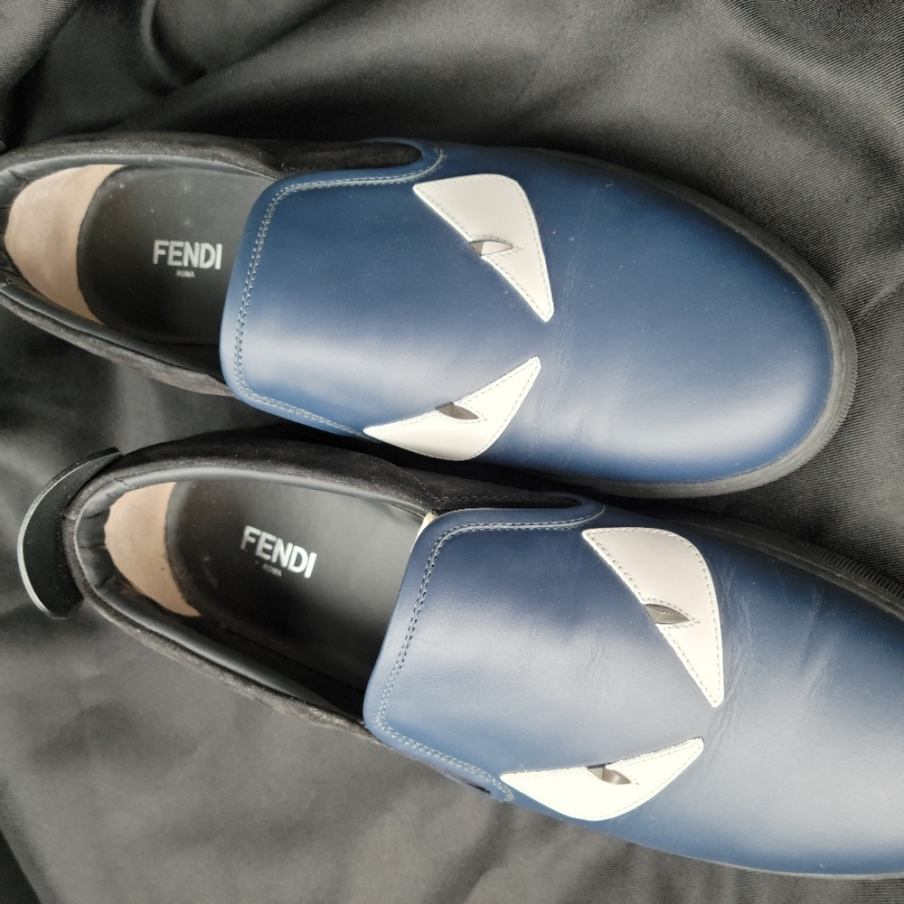 Fendi Men Monster Eye slip on sneakers